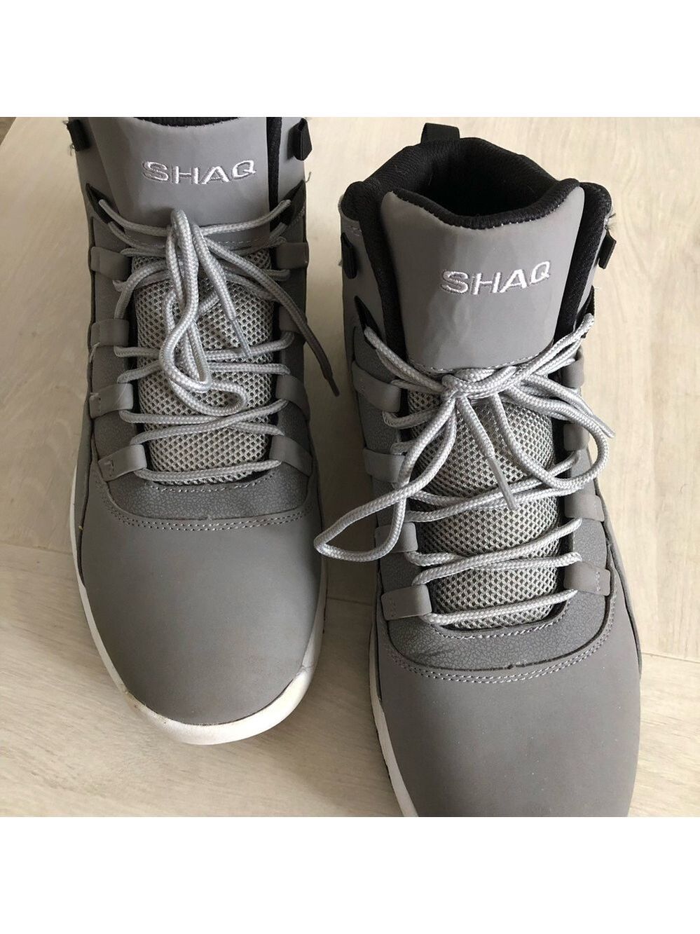 Size 12M SHAQ Men's Full Press Athletic High-Top Basketball Sneakers - Gray